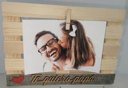 PALET MADERA TE QUIERO PAPA FRASE INFERIOR